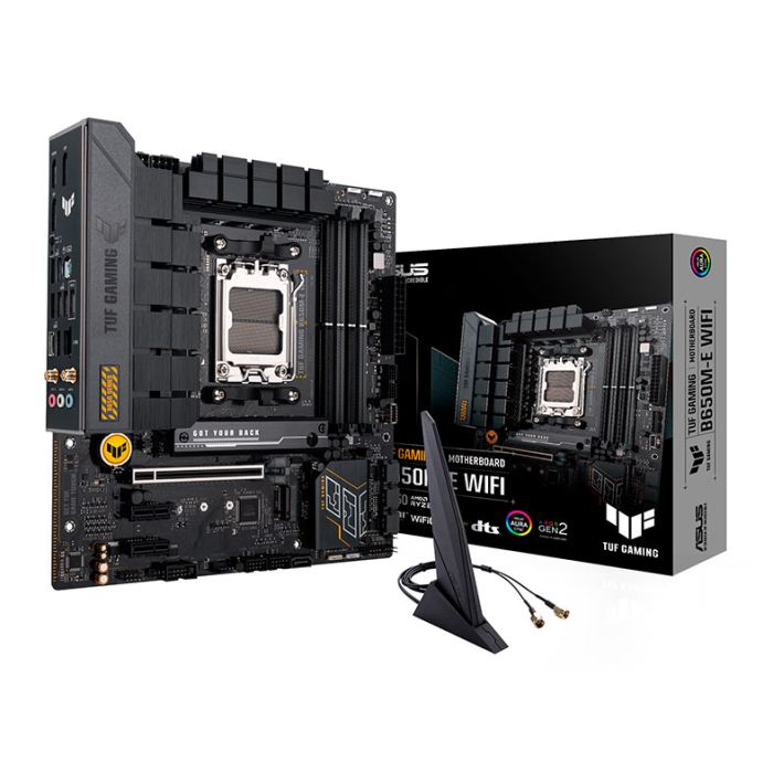 Placa Mae Asus Tuf Gaming B650M-E WIFI, DDR5, Socket AMD AM5, M-ATX, Chipset AMD B650, TUF-GAMING-B650M-E-WIFI