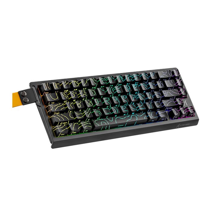 Teclado Magnetico Attack Shark X68 HE, RGB, Switch Magnetico Linear, Black Contours, X68-HE-BLACK-CONTOURS