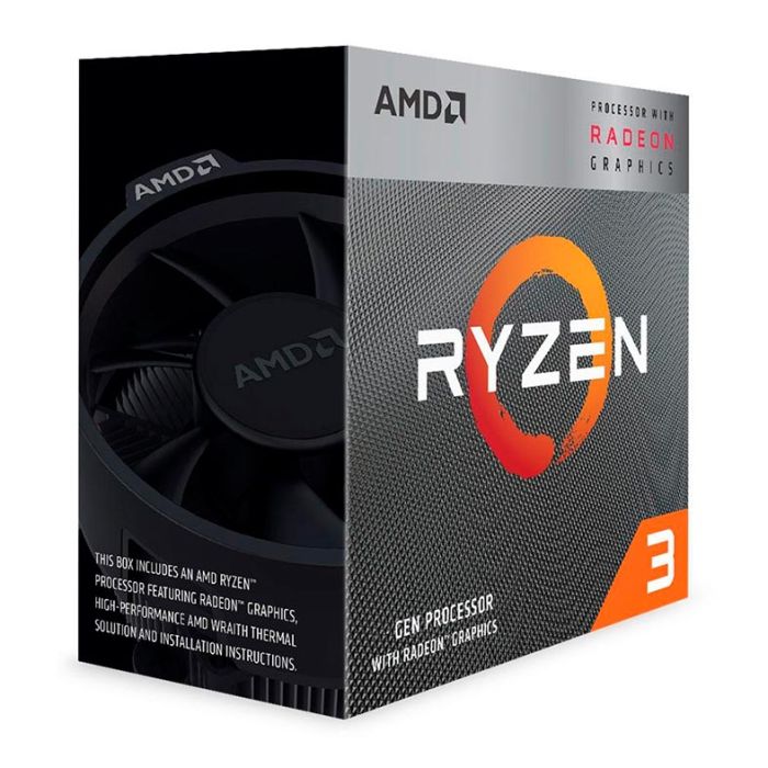 Processador AMD Ryzen 3 3200G, 4-Core, 4-Threads, 3.6GHz (4GHz Turbo), Cache 6MB, AM4, YD3200C5FHBOX