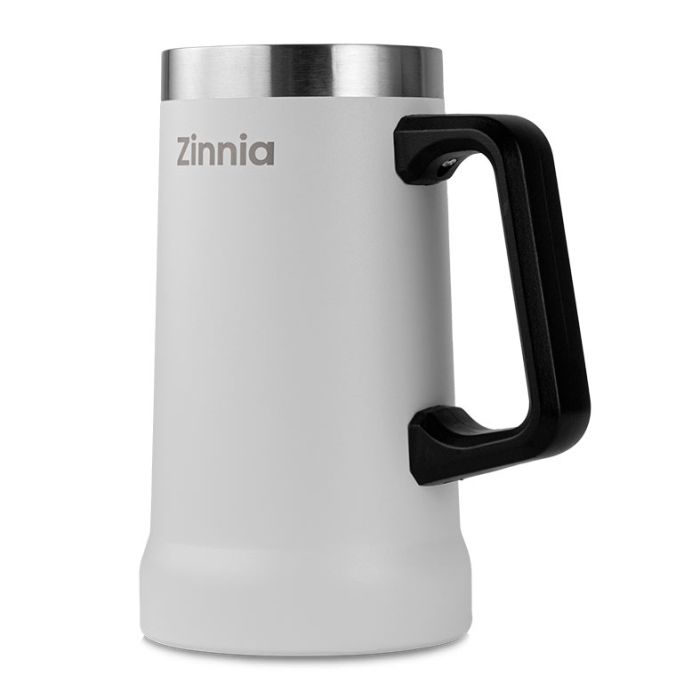 Caneca de Cerveja Zinnia ZR110, 710ml, Branco, ZNC-ZR110-WH01