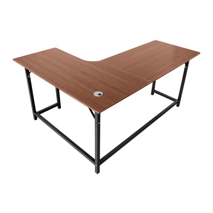 Mesa L Zinnia Argos 160, 160X120CM, Nogueira Media, ZNO-A160-WD02