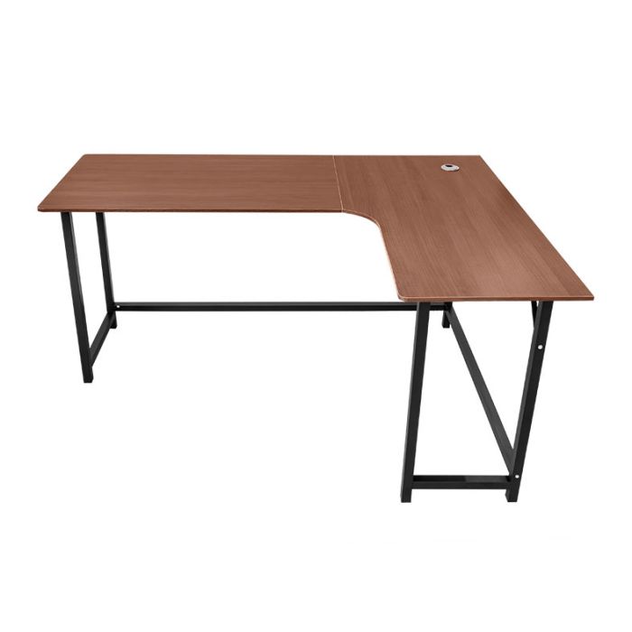 Mesa L Zinnia Argos 180, 180x120cm, Nogueira Media, ZNO-A180-WD03