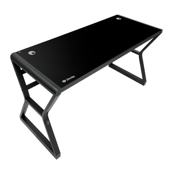 Mesa Zinnia Aurea A140, Vidro Temperado, Preto, ZNO-ARA-BK01