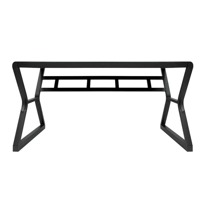 Mesa Zinnia Aurea A140, Vidro Temperado, Preto, ZNO-ARA-BK01