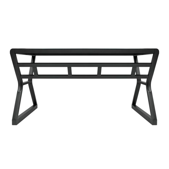 Mesa Zinnia Aurea A140, Vidro Temperado, Preto, ZNO-ARA-BK01