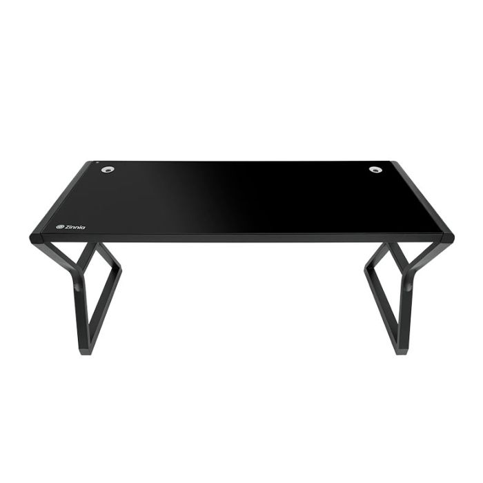 Mesa Zinnia Aurea A160, Vidro Temperado, Preto, ZNO-ARA-BK02