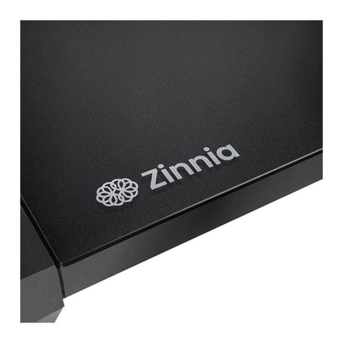 Mesa Zinnia Aurea A160, Vidro Temperado, Preto, ZNO-ARA-BK02