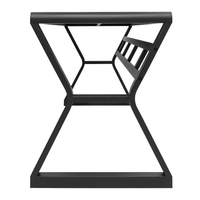 Mesa Zinnia Aurea A160, Vidro Temperado, Preto, ZNO-ARA-BK02