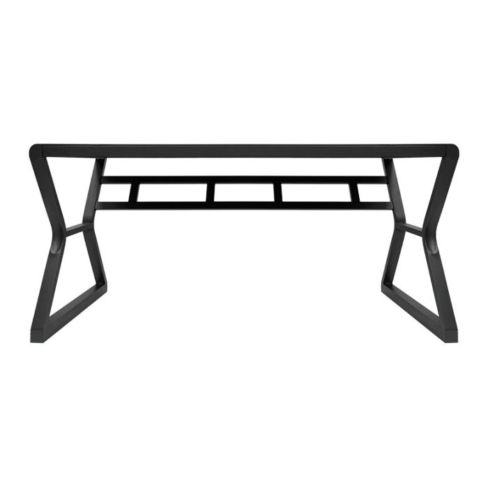 Mesa Zinnia Aurea A160, Vidro Temperado, Preto, ZNO-ARA-BK02