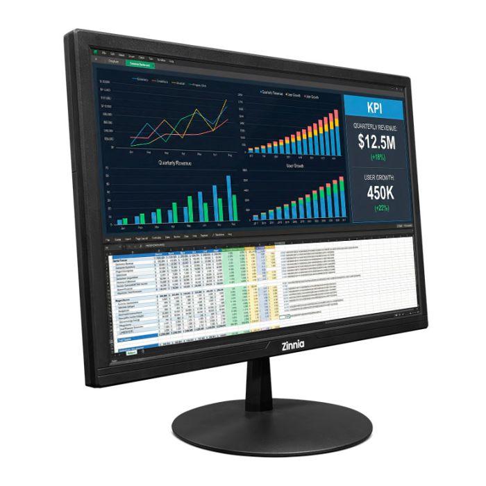 Monitor Zinnia Delfos DF19, 19 Pol, TN, HD, sRGB 95, 75Hz, VGA/HDMI, ZNO-DFO19-BL01