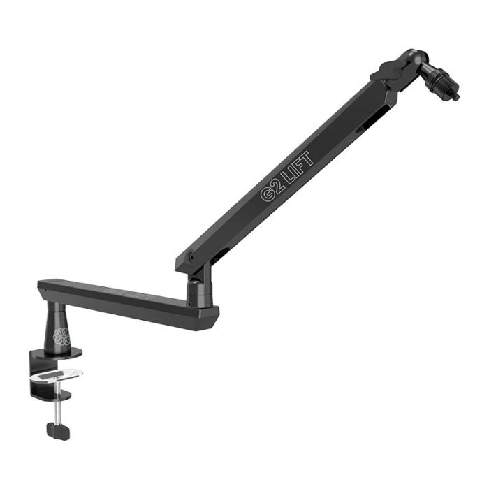 Suporte Para Microfone Zinnia G2 Lift, Baixo Perfil Articulado, Gerenciamento de Cabos, Preto, ZNO-G2LI-BL01