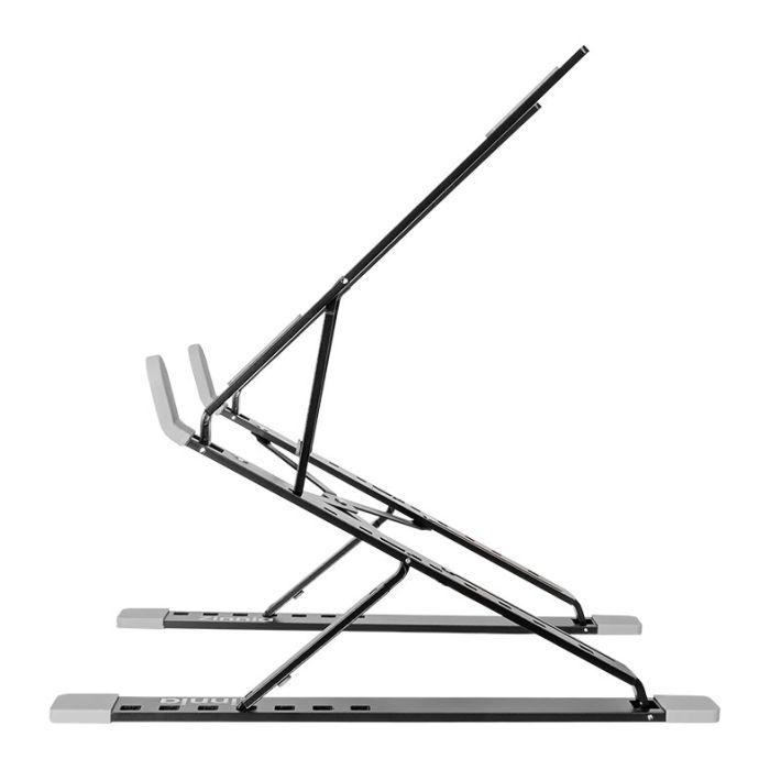 Base Para Notebook e Tablet Zinnia Galatsi, Ate 17 Pol, Liga de Aluminio, Preta, ZNO-GTSIB-BL01