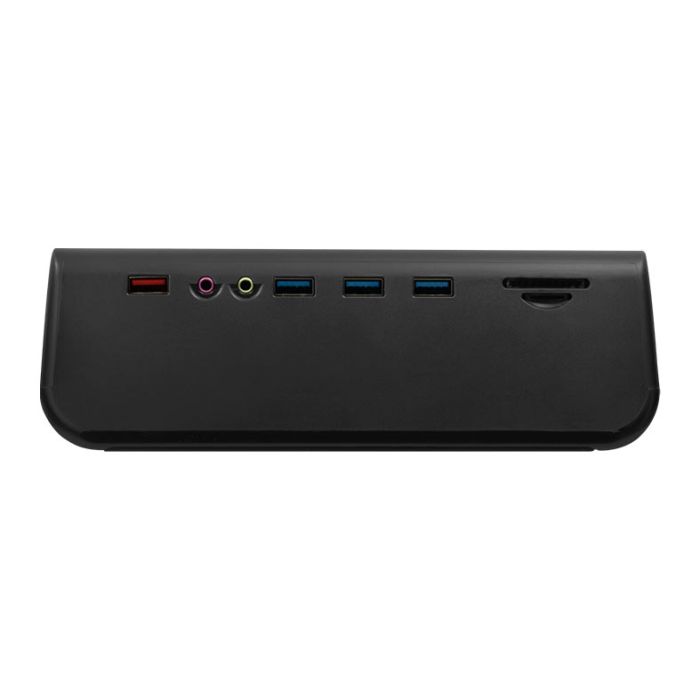 Suporte Para Dois Monitores Zinnia Lumna 200 VPro, Portas Conexoes, 1080x201x65mm, Preto, ZNO-LMNA200PRO-BL01