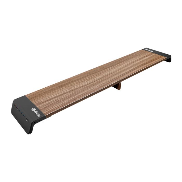 Suporte Para Dois Monitores Zinnia Lumna 200 VPro, Portas Conexoes, 1080x201x65mm, Preto, ZNO-LMNA200PRO-BL01