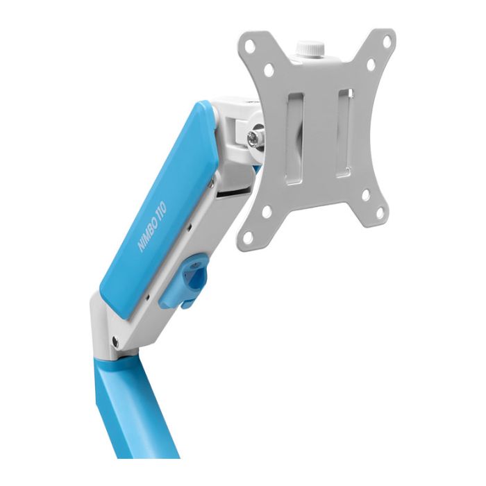 Suporte Articulado Para Monitor Zinnia Nimbo 110 Soft Blue Edition, 13 Pol a 32 Pol, Branco, ZNO-SBLUE110-WL01
