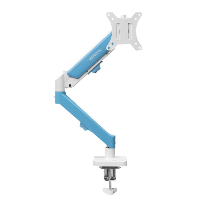 Suporte Articulado Para Monitor Zinnia Nimbo 110 Soft Blue Edition, 13 Pol a 32 Pol, Branco, ZNO-SBLUE110-WL01