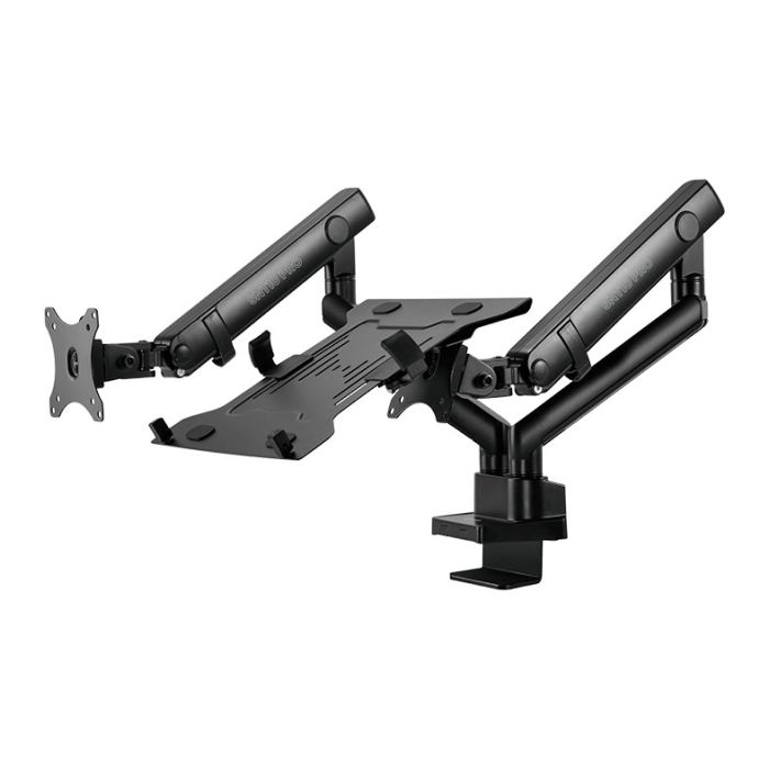 Suporte Articulado Para Notebook e Monitor Zinnia SNT10 PRO, 17 Pol., a 32 Pol., ZNO-SNTPRO-BL01