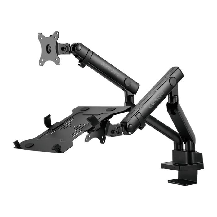 Suporte Articulado Para Notebook e Monitor Zinnia SNT10 PRO, 17 Pol., a 32 Pol., ZNO-SNTPRO-BL01