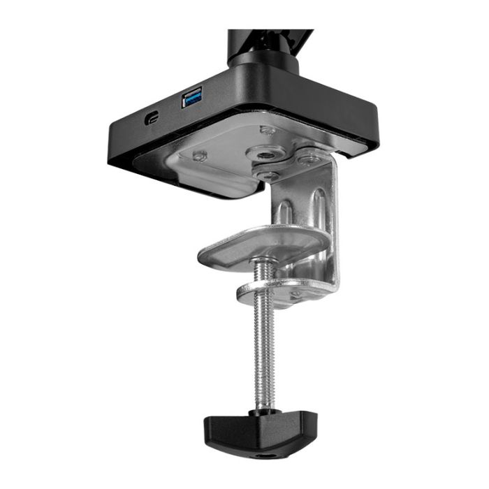 Suporte Articulado Para Monitor Zinnia Nimbo 110, 13 Pol a 32 Pol, Pistão a Gás, USB 3.0 / USB-C, Preto, ZNO-USB110-BL01-V2