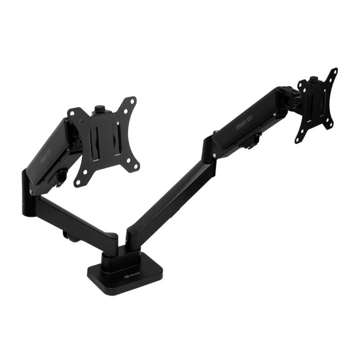 Suporte Articulado Com Pistao a Gas Para Dois Monitores Zinnia Nimbo 210, 13 Pol. a 32 Pol., Preto, ZNO-ZNNBO210-BK01-V2