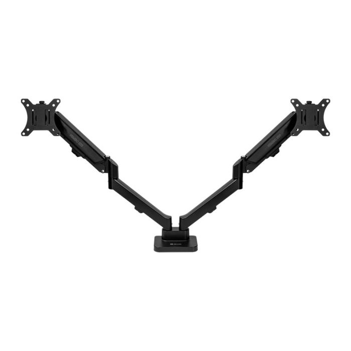 Suporte Articulado Com Pistao a Gas Para Dois Monitores Zinnia Nimbo 210, 13 Pol. a 32 Pol., Preto, ZNO-ZNNBO210-BK01-V2