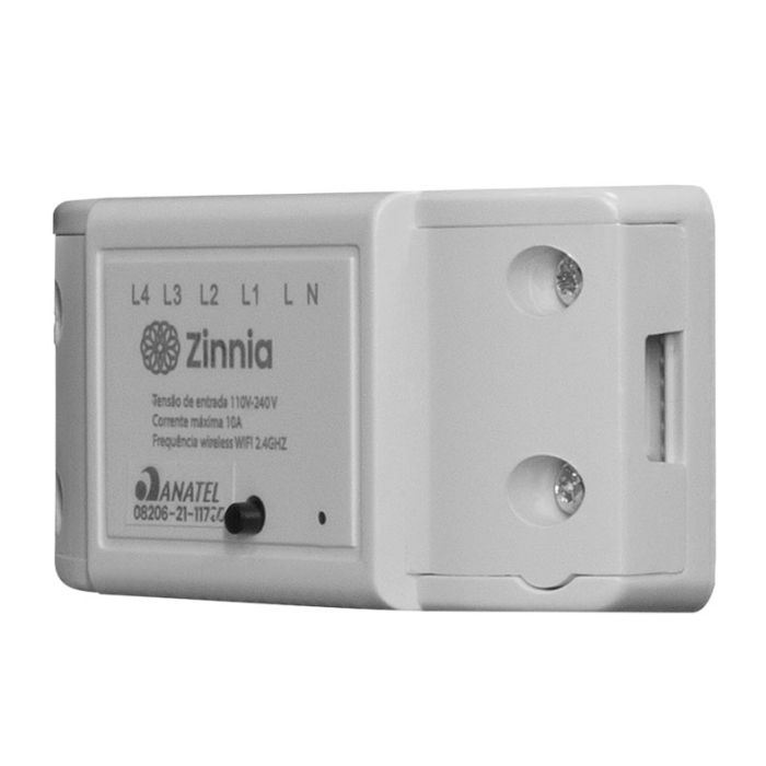 Acionador Smart Zinnia, 10A, Branco, ZNS-ASZ-WH01