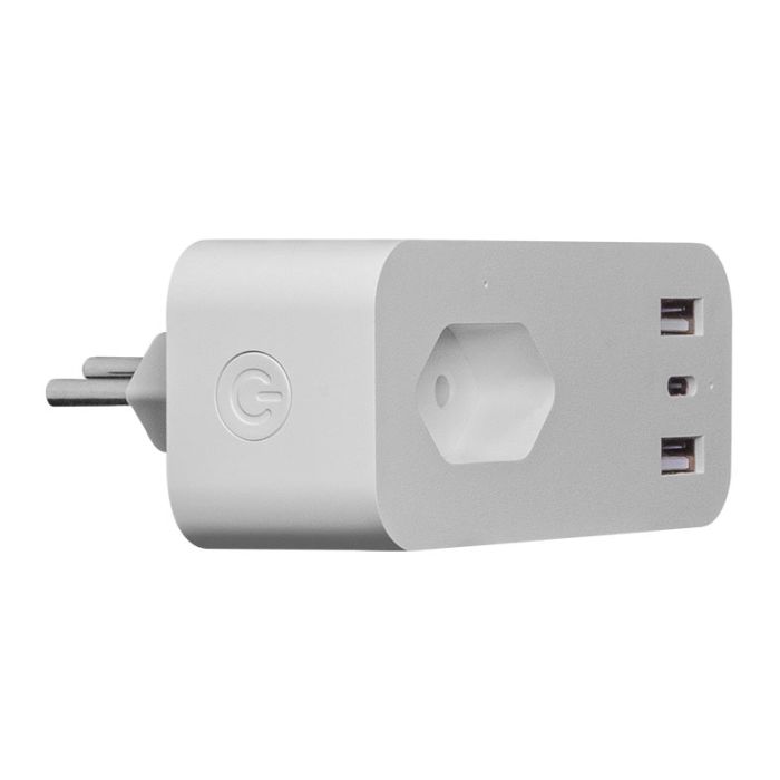 Tomada Smart Zinnia, USB/Type-C, Branco, ZNS-TUT-WH01