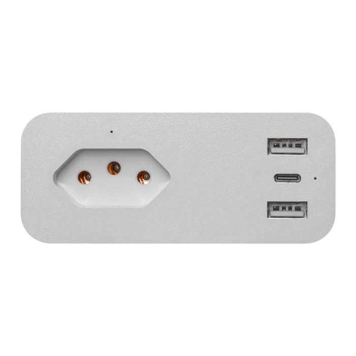 Tomada Smart Zinnia, USB/Type-C, Branco, ZNS-TUT-WH01