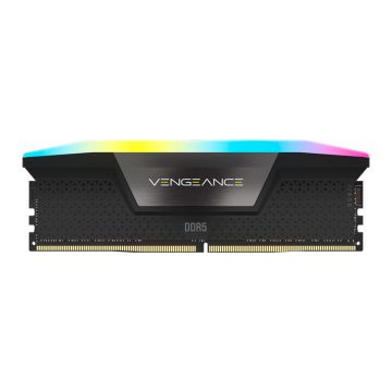 Memoria Corsair Vengeance, RGB, 16GB (1x16GB), DDR5, 5600MHz, C40, Preto, CMH16GX5M1B5600C40