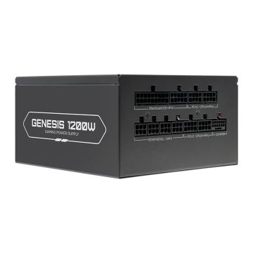 Fonte Pichau Genesis, 1200W, PCIe 5.0, Full Modular, Cybenetics Platinum, Preto, PG-G1200-BK01