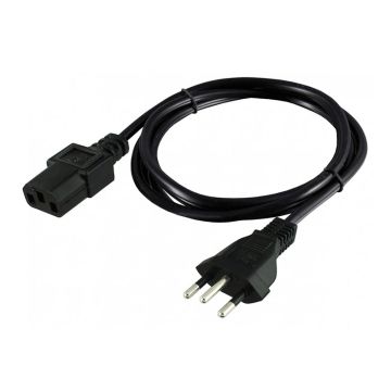 Cabo de Forca Pichau, 1.5m, 3 Pinos, Preto, PG-PWC-BL01