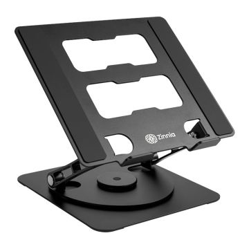 BASE PARA NOTEBOOK E TABLET ZINNIA KRABI PRO, ATE 17 POL, PRETO, ZNO-KRBPRO-AL01