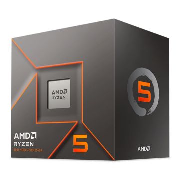 Processador AMD Ryzen 5 8400F, 6-Core, 12-Threads, 4.2GHz (4.7GHz Turbo), Cache 16MB, AM5, 100-100001591BOX