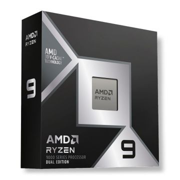 Processador AMD Ryzen 9 9950X3D2 Dual Edition, 16-Core, 32-Threads, 4.3GHz (5.6GHz Turbo), Cache 208MB, AM5, 100-100001978WOF