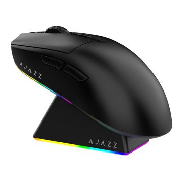 Mouse Gamer Ajazz AJ139 V2 MC, 12000DPI, 6 Botoes, Tri-Mode, Preto, AJ139V2-MC-BK