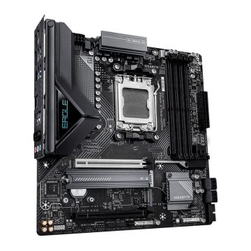 Placa Mae Gigabyte B850M Eagle Wifi6E, DDR5, Socket AMD AM5, M-ATX, Chipset AMD B850, B850M-EAGLE-WF6E