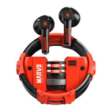 Fone de Ouvido Marvo BE-889, Bluetooth, Vermelho, BE-889