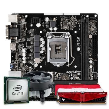 Kit Upgrade Gamer Intel Core i3-8100, COOLER, PLACA H310M, 8GB DDR4