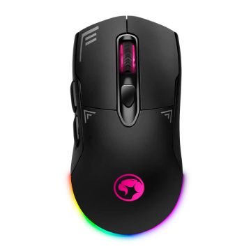 Mouse Gamer Marvo Duke 20, RGB, 6400DPI, 7 Botoes, Wireless, Preto, M803W-V2-BK