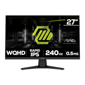 Monitor Gamer MSI MAG, 27 Pol, Rapid IPS, WQHD, 0.5ms, 240Hz, HDMI/DP, MAG-274QF-X24