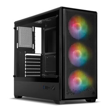 Gabinete Gamer Mancer Mugen, Full-Tower, Lateral de Vidro, Preto, MCR-MGN-BK
