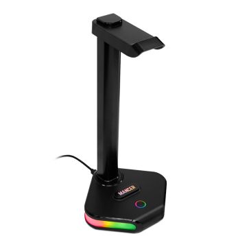 Suporte Para Headset Mancer SH20, RGB, Preto, MCR-SH20-BL01