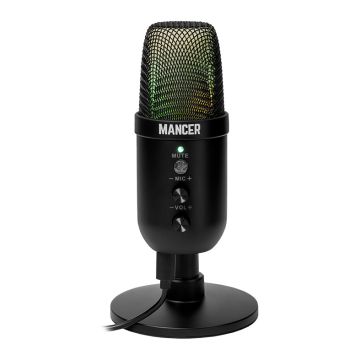 Microfone Mancer Selkie Pro, Rainbow, USB, Preto, MCR-SLKP-BL01