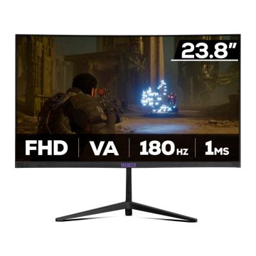 Monitor Gamer Mancer Valak Z186, 23.8 Pol, VA, Curvo, FHD, 1ms, 180Hz, HDMI/VGA