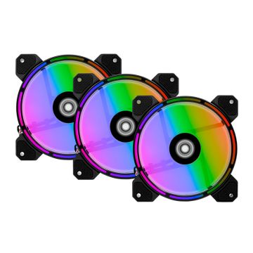 Kit Ventoinhas Mancer Z200, 3x120mm + Controladora, RGB, MCR-Z20RGB-01