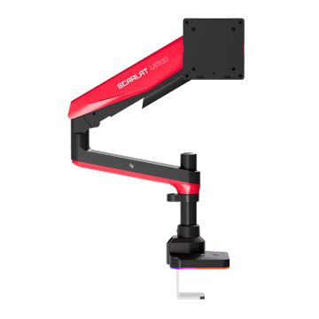 Suporte Articulado Para Monitor Pichau Scarlat VPro, RGB, 17 Pol a 42 Pol, Vermelho e Preto, PCH-SRLTPRO-RD01