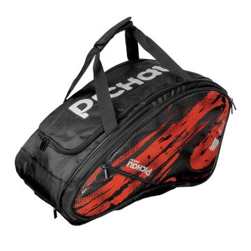 Raqueteira Pichau Elite Pro, Preto e Vermelho, PES-RKB-ELI