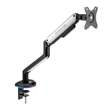Suporte Articulado Para Monitor Pichau Aurion 100, RGB, 17 Pol. a 32 Pol., Preto e Branco, PG-AUR100-RGB01
