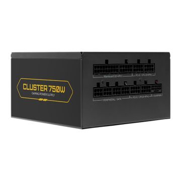 Fonte Pichau Cluster, 750W, PCIe 5.0, Full Modular, Cybenetics Gold, Preto, PG-CL750-BK01