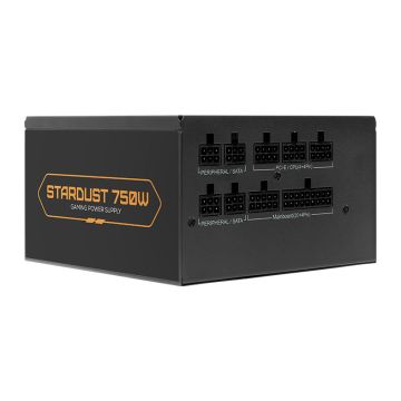 Fonte Pichau Stardust, 750W, Full Modular, Cybenetics Bronze, Preto, PG-ST750-BK01